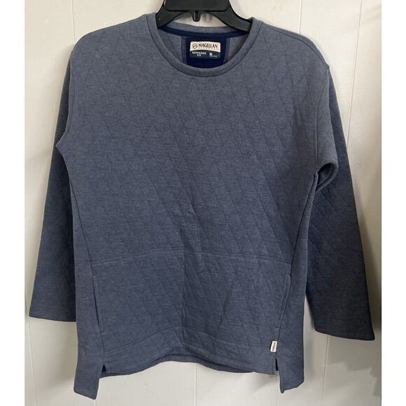 EUC Magellan Quilted Top Women’s XL Boyfriend Fit Outdoor Long Sleeve Light Blue - Picture 1 of 7